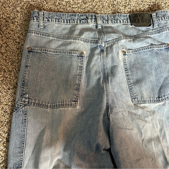 Vintage Levi’s Silvertab Jeans Mens 38x32 Blue Y2K 90s Carpenter Baggy Wide Leg - Picture 8 of 13